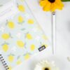 Bullet Journal With Spiral Binding; Lemons